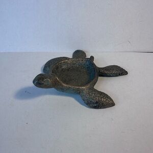 Vintage brass turtle trinket dish